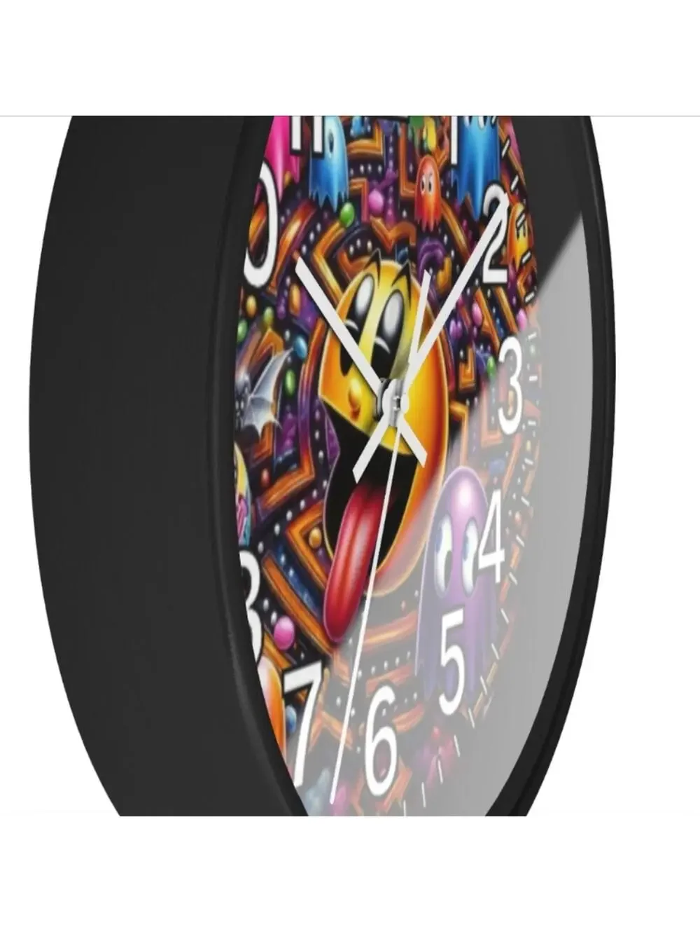 PAC-MAN Glow in the Dark Wall Clock Retro 80s 90s Game Room Man Cave NEW
